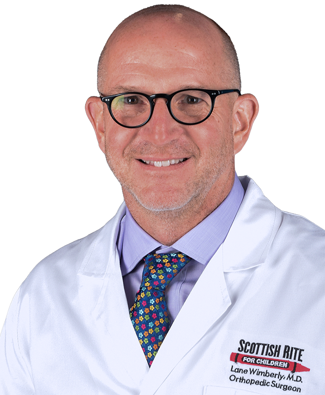 Lane Wimberly, M.D., medical director of movement science and a pediatric orthopedic surgeon at Scottish Rite for Children