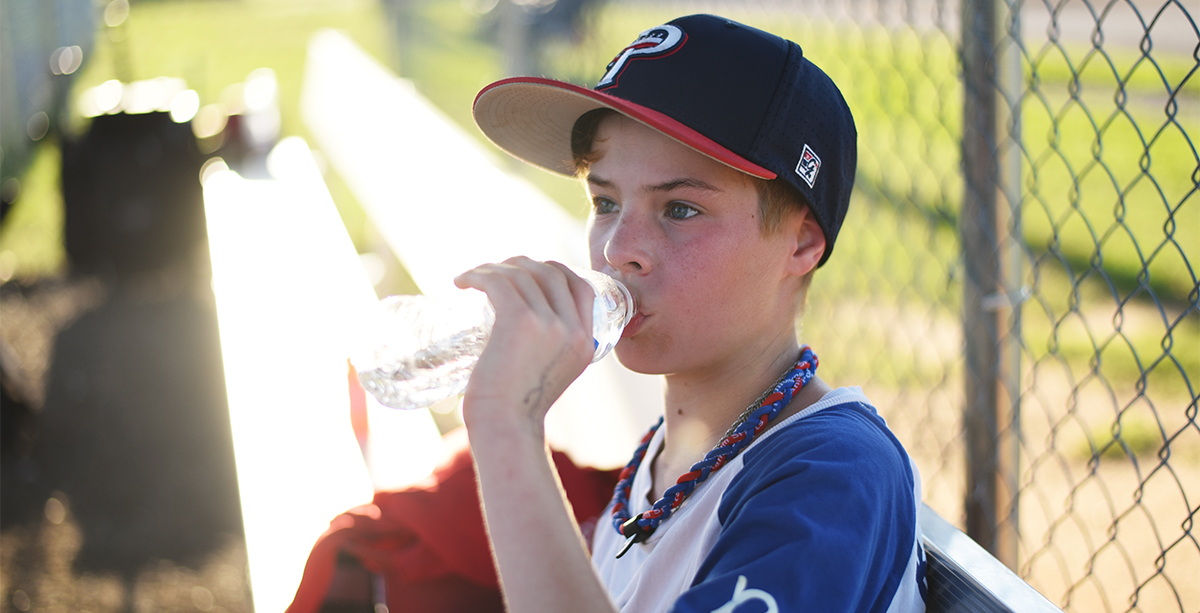 baseball player in the dugout