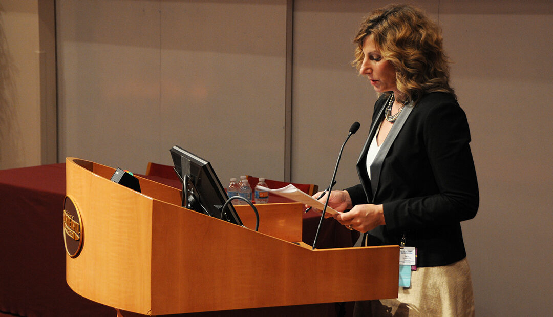 Scottish Rite Hospital doctor making a presentation.