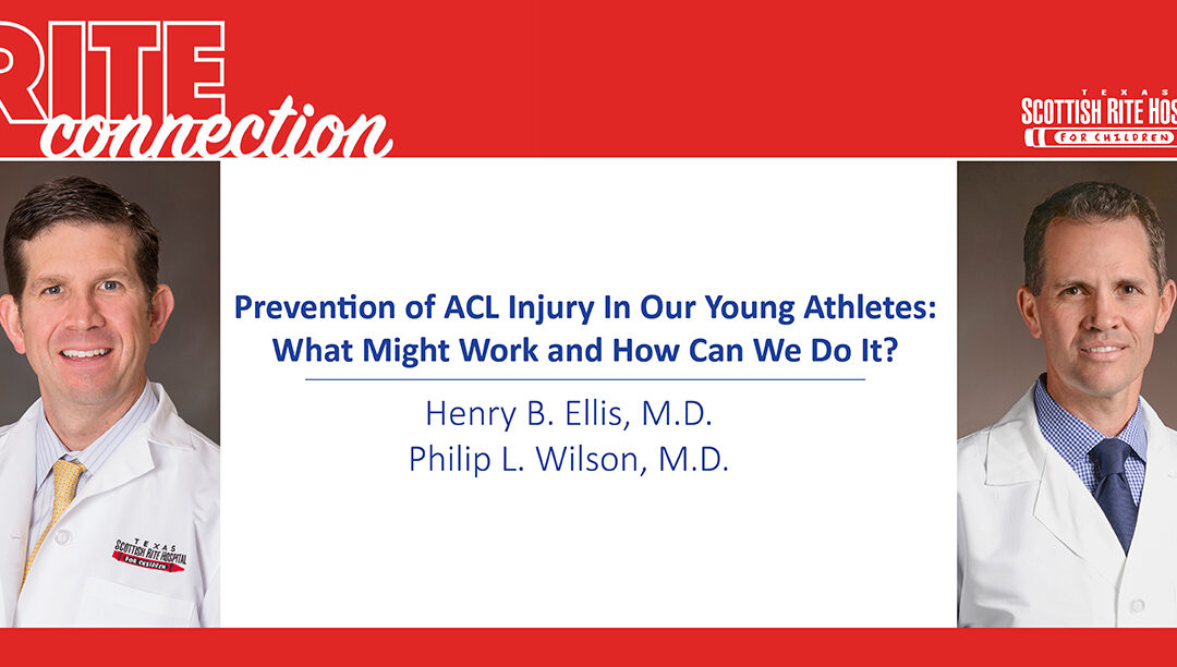 Prevention of ACL Injury in Our Young Athletes