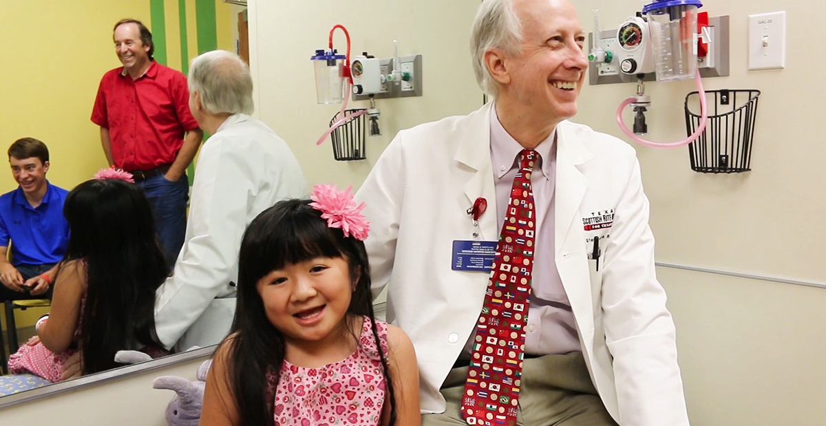 patient Katie with Dr. Richards in clinic