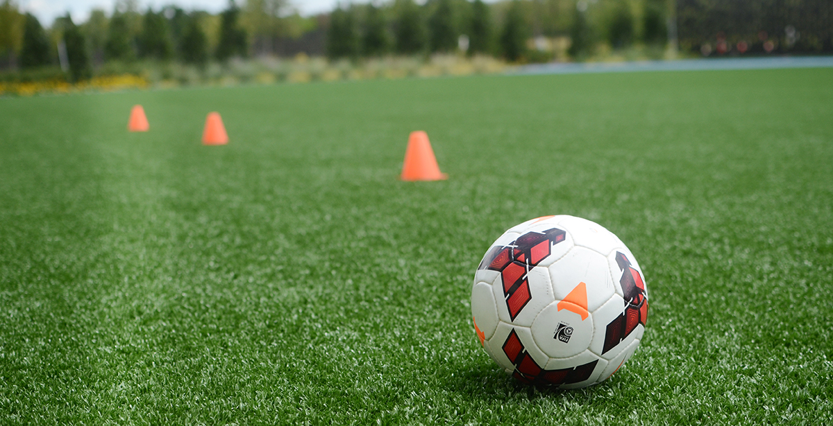 soccer ball on a field