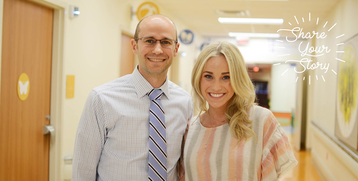 Dr. Ramo and patient, Peyton.