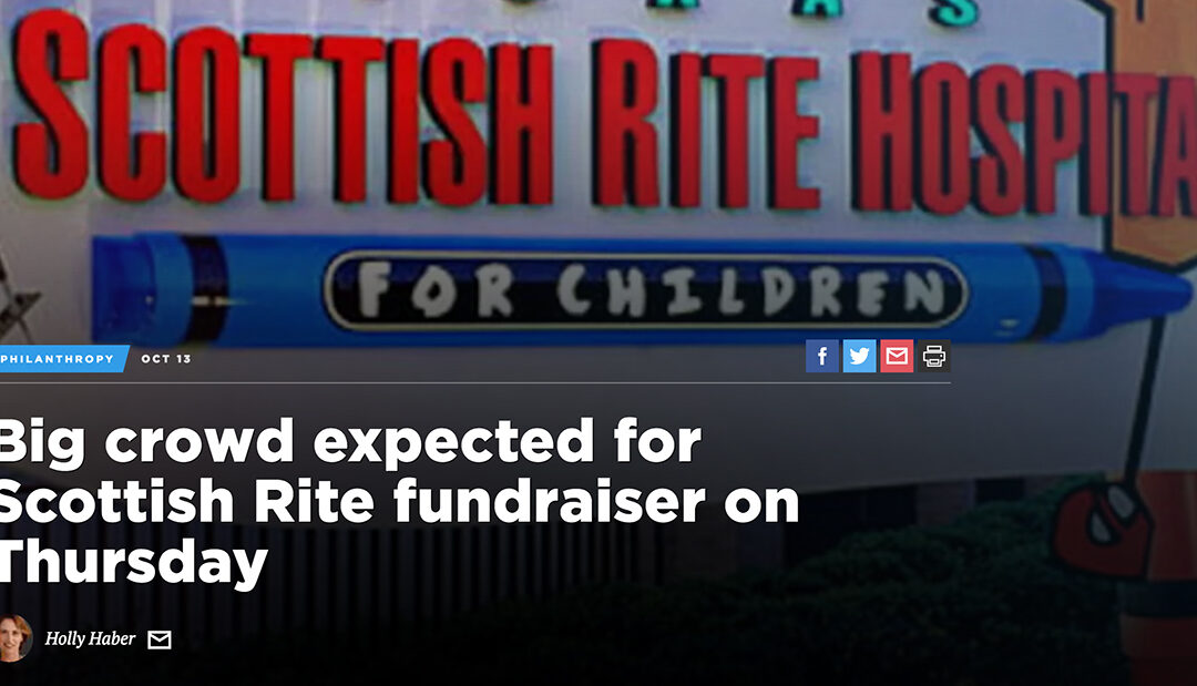 Dallas Morning News: Big crowd expected for Scottish Rite fundraiser on Thursday